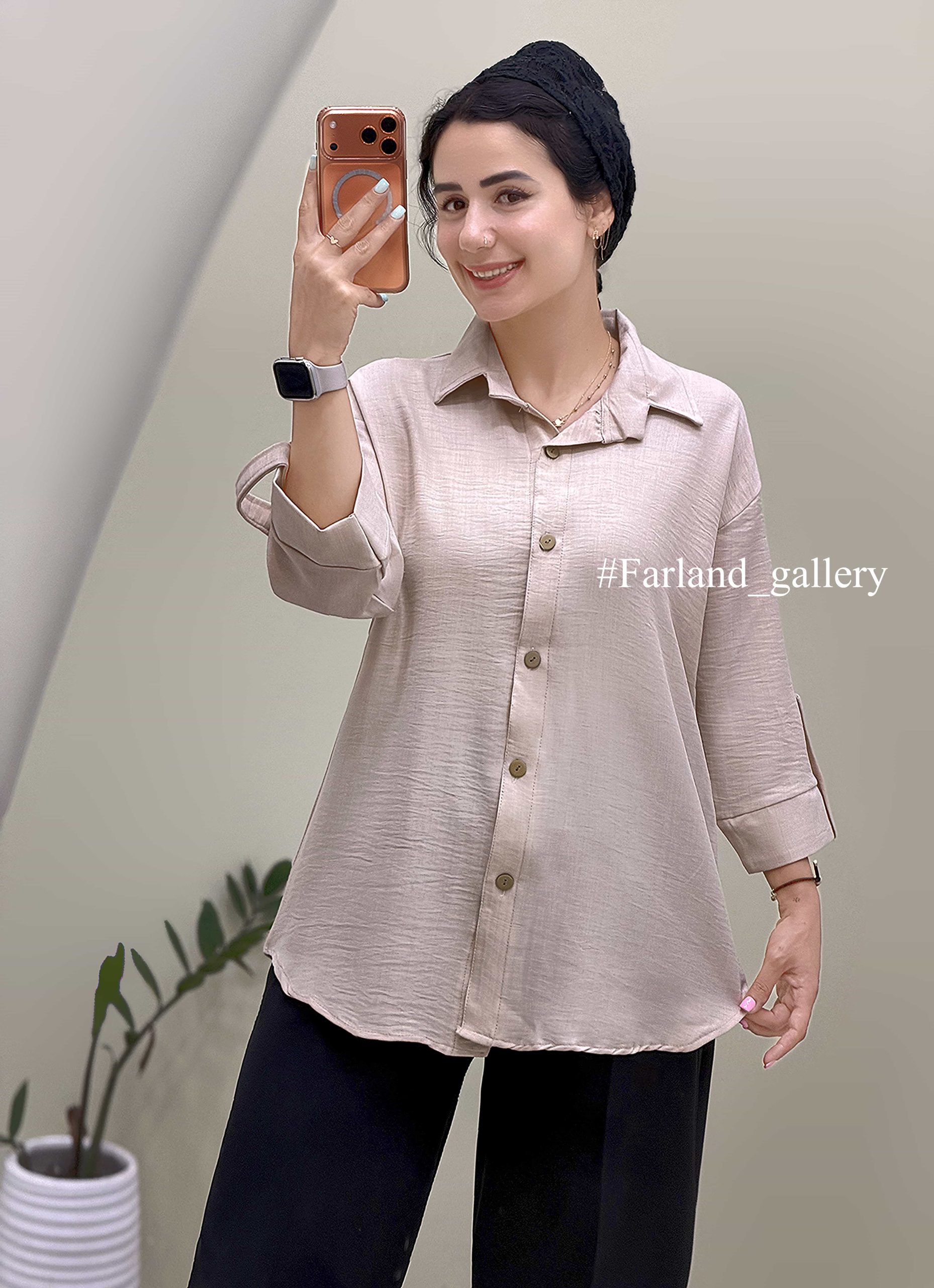 شومیز مانتویی آنیل کد 595
